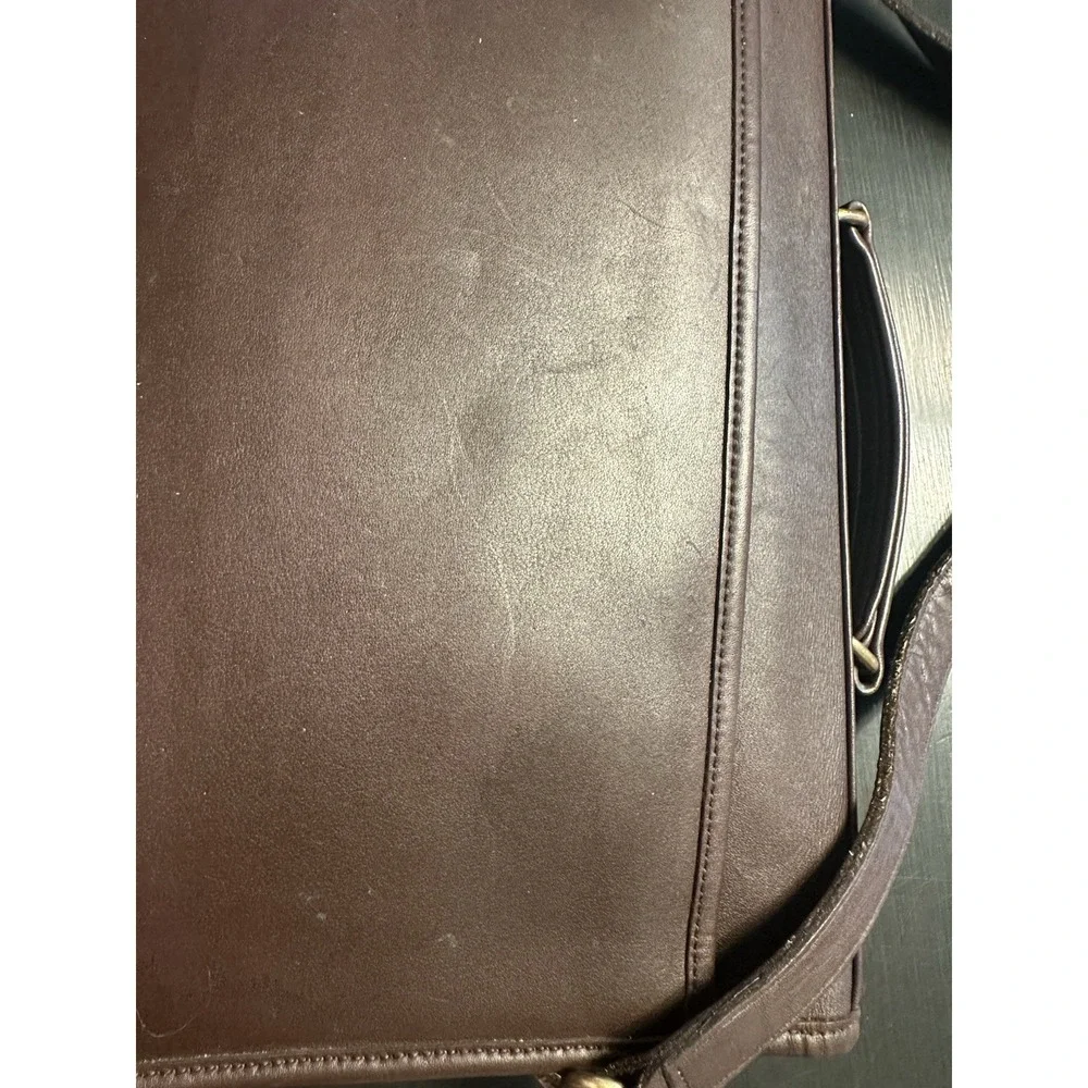 COACH Vintage Colebrook Briefcase Brown Leather Messenger Bag 5181
